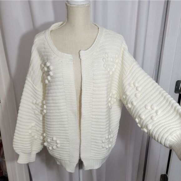 Vine and love oversized open cardigan - Picture 4 of 9